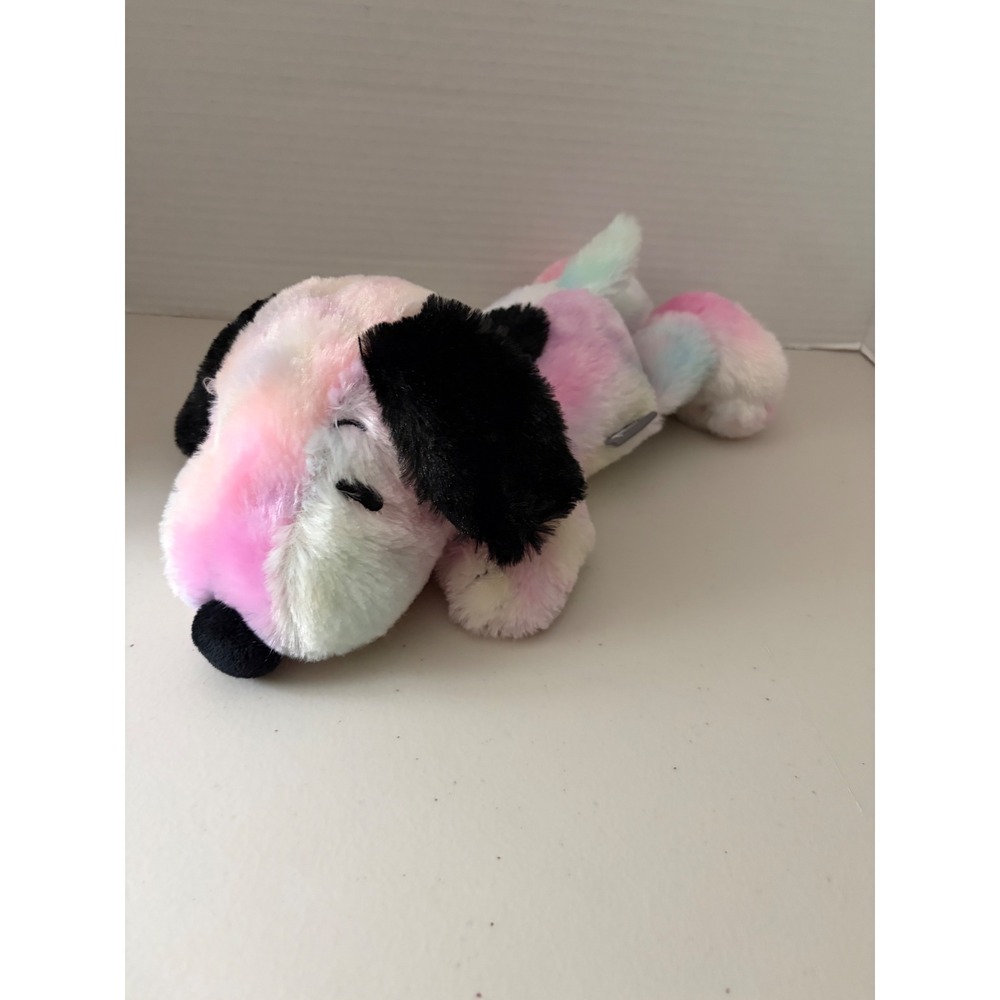 Hallmark Peanuts Snoopy Rainbow Tie Dye Plush Floppy Sleeping Dog 12 Inch